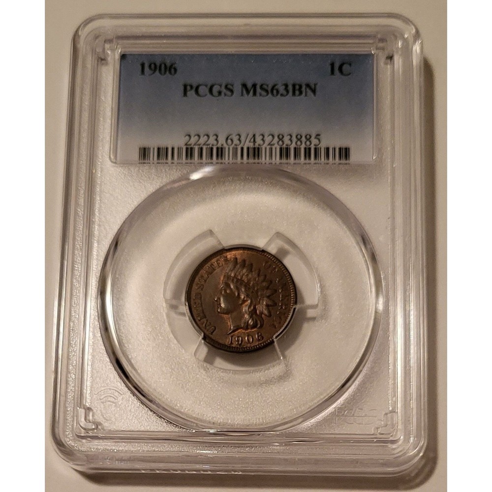 1906 Indian Head Cent MS63 BN PCGS